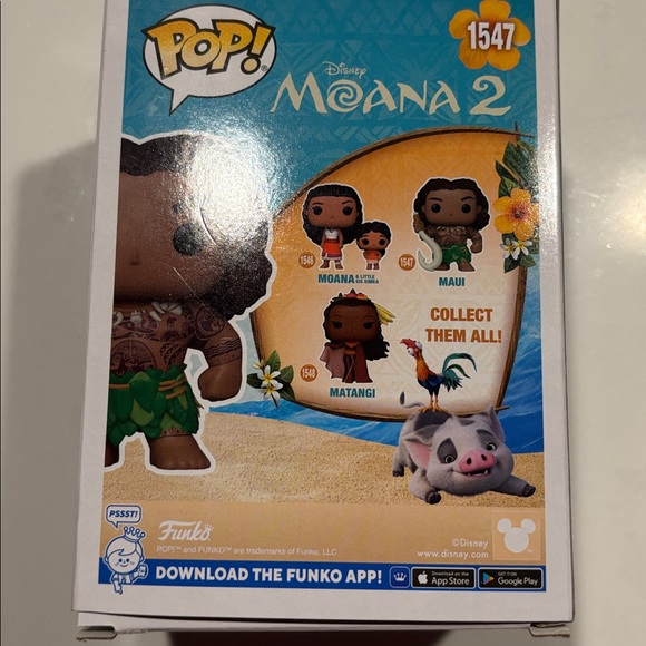 Funko Pop # 1547 Disney Moana 2 Maui Vinyl Figure - Picture 3 of 3